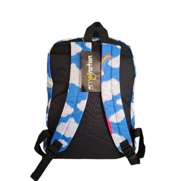 Emojination 16" Unicorn Clouds Kids' Backpack Blue School Travel Book Bag NWT - Picture 2 of 6